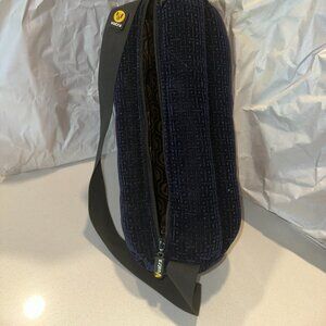 Vatra Navy Velvet Tube Bag – 14"